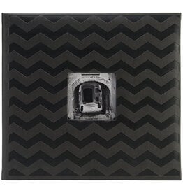 PIONEER PIONEER BLACK EMBOSSED CHEVRON 12x12 ALBUM