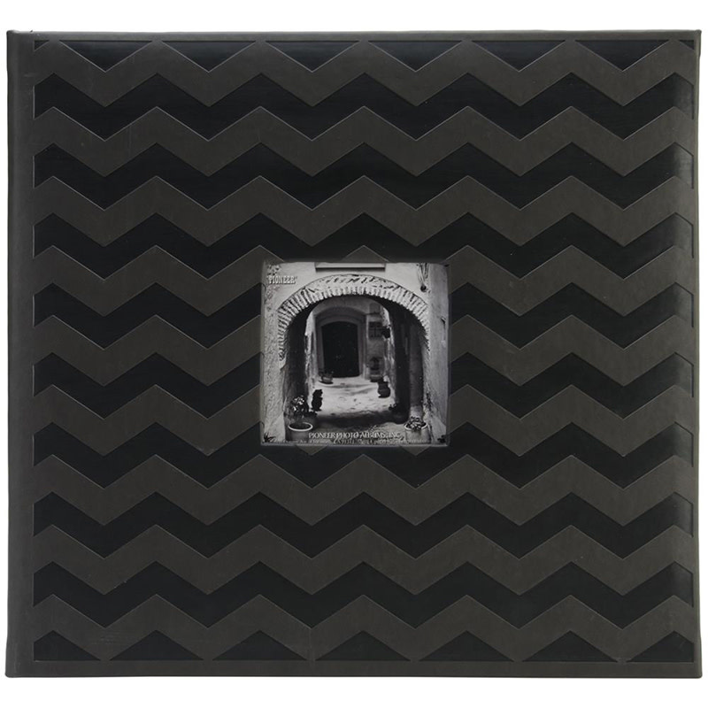 PIONEER PIONEER BLACK EMBOSSED CHEVRON 12x12 ALBUM