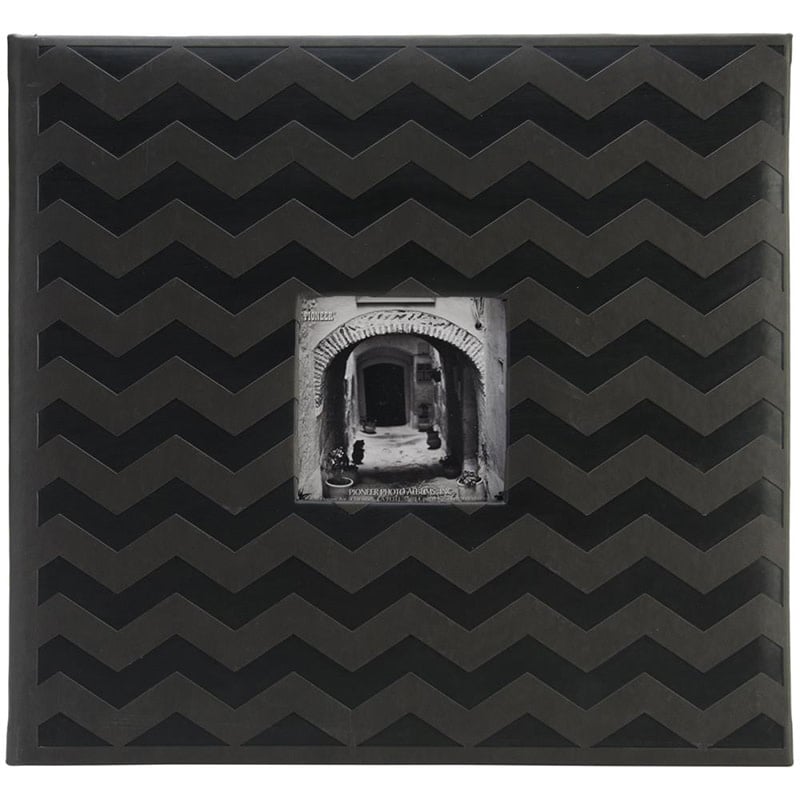 PIONEER PIONEER BLACK EMBOSSED CHEVRON 12x12 ALBUM
