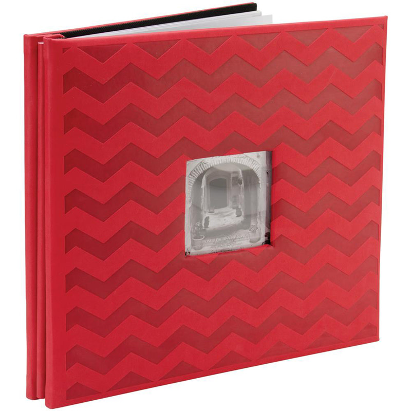 PIONEER PIONEER RED EMBOSSED CHEVRON 12x12 ALBUM