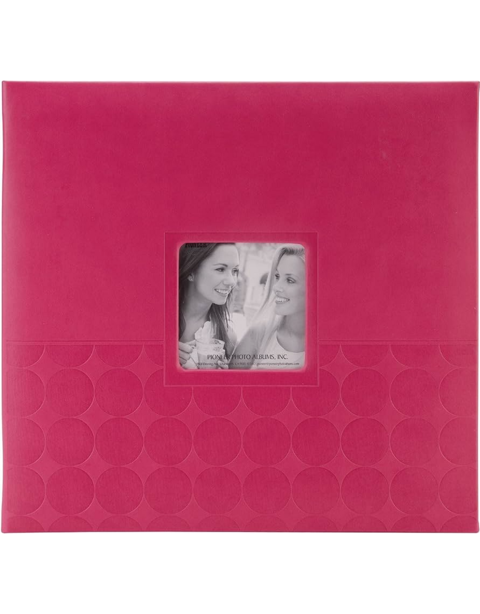 PIONEER PIONEER ROSE POINT GAUFRÉ RELIURE À VIS 12x12 ALBUM AVEC FENÊTRE