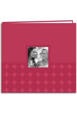 PIONEER PIONEER PINK EMBOSSED DOT POST-BOUND 12x12 ALBUM WITH WINDOW