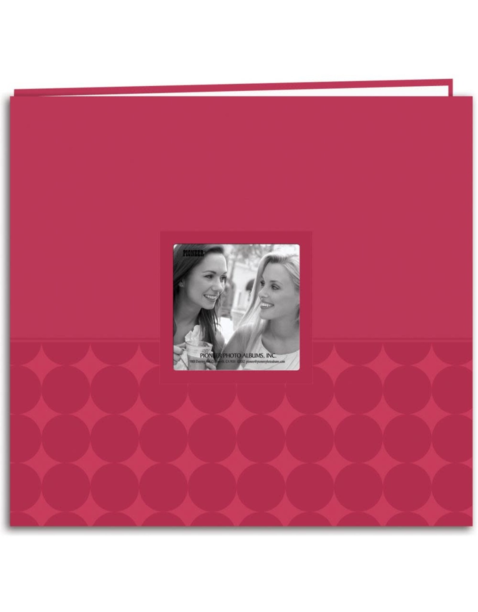 PIONEER PIONEER ROSE POINT GAUFRÉ RELIURE À VIS 12x12 ALBUM AVEC FENÊTRE