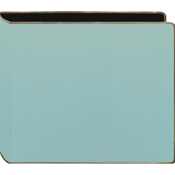 PIONEER PIONEER 3 ANNEAUX CRISTAL BLEU CLAIR COUVERTURE COUSUE DORÉE 12x12 ALBUM