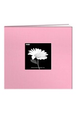 PIONEER PIONEER DREAMY PINK BOOK CLOTH COVER 8x8 POST BOUND ALBUM WITH WINDOW