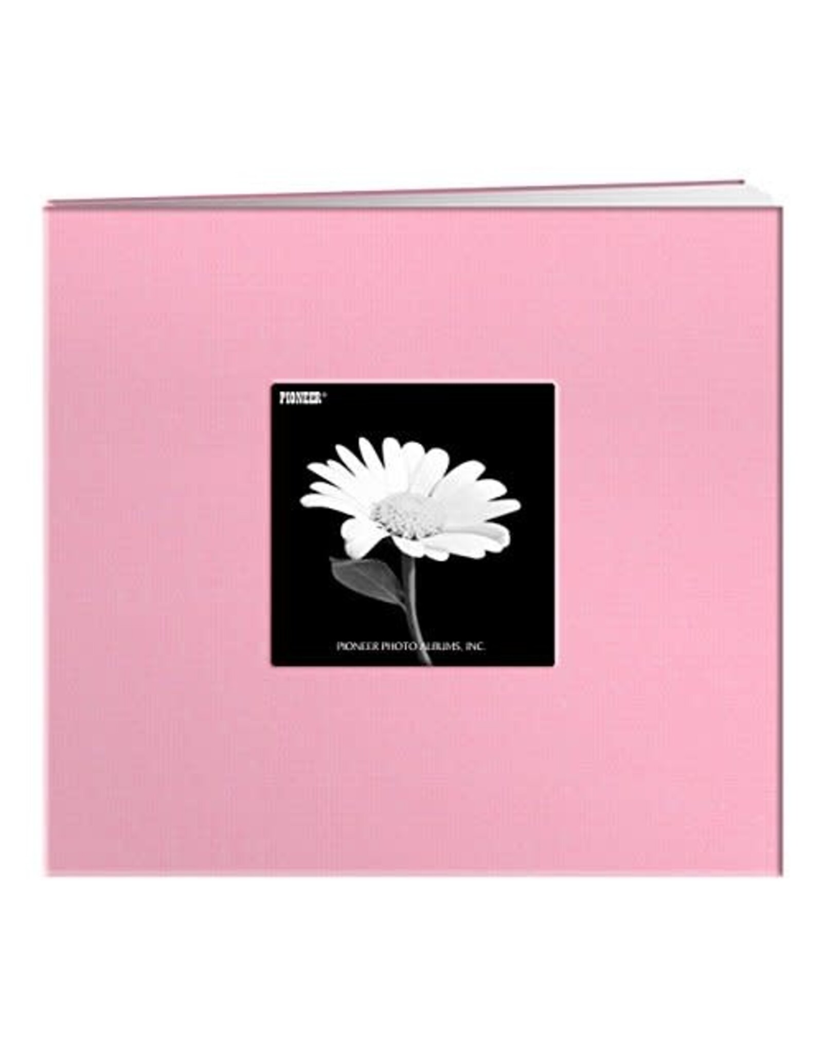PIONEER PIONEER DREAMY PINK BOOK CLOTH COVER 8x8 POST BOUND ALBUM WITH WINDOW