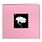 PIONEER PIONEER DREAMY PINK BOOK CLOTH COVER 8x8 POST BOUND ALBUM WITH WINDOW