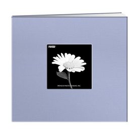 PIONEER PIONEER COUVERTURE EN TISSU BLEU CÉLESTE 8x8 ALBUM RELIURE À VIS AVEC FENÊTRE
