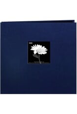 PIONEER PIONEER BOOK CLOTH COVER REGAL NAVY 8x8 POST BOUND ALBUM WITH WINDOW