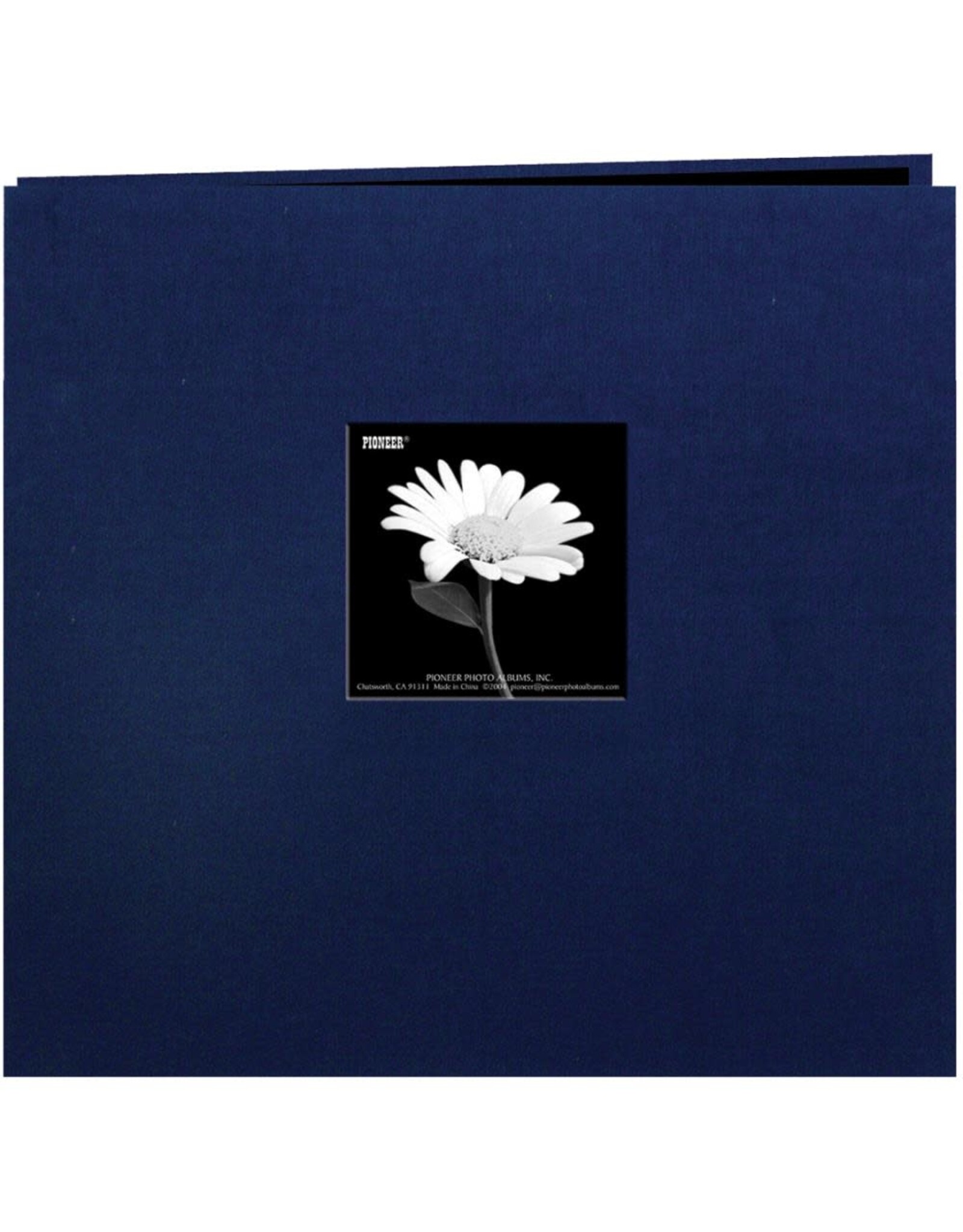PIONEER PIONEER COUVERTURE EN TISSU MARINE ROYAL 8x8 ALBUM RELIURE À VIS AVEC FENÊTRE