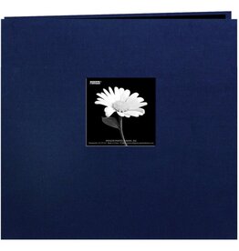 PIONEER PIONEER COUVERTURE EN TISSU MARINE ROYAL 8x8 ALBUM RELIURE À VIS AVEC FENÊTRE