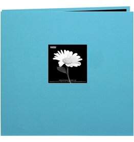 PIONEER PIONEER COUVERTURE EN TISSU BLEU TURQUOISE 8x8 ALBUM RELIURE À VIS AVEC FENÊTRE