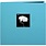 PIONEER PIONEER BOOK CLOTH COVER TURQUOISE BLUE 8x8 POST BOUND ALBUM WITH WINDOW