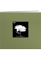 PIONEER PIONEER BOOK CLOTH COVER SAGE GREEN 8x8 POST BOUND ALBUM WITH WINDOW