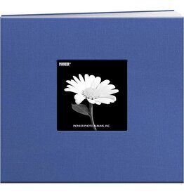 PIONEER PIONEER COUVERTURE EN TISSU BLEU CIEL 8x8 ALBUM RELIURE À VIS AVEC FENÊTRE