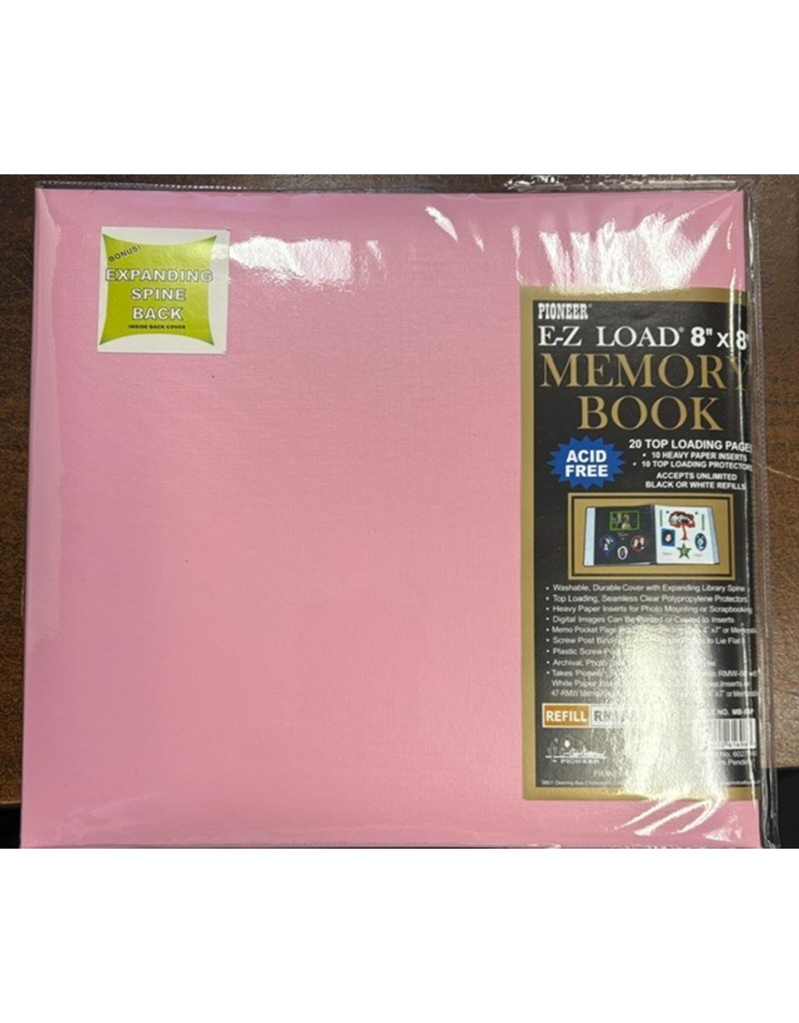 PIONEER PIONEER LEATHERETTE MEMORY BOOK PASTEL ROSE TENDRE 8x8 ALBUM