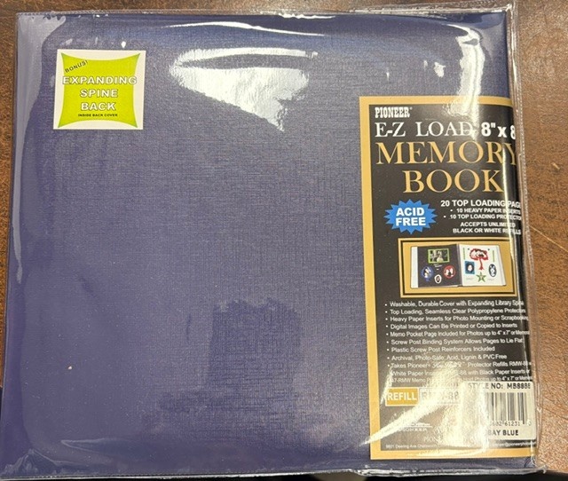 PIONEER PIONEER LEATHERETTE MEMORY BOOK BAY BLUE 8x8 ALBUM