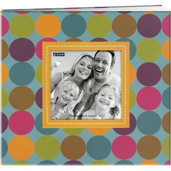 PIONEER PIONEER RAISED FRAME DOTS COVER 8x8 POST BOUND ALBUM