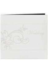 PIONEER PIONEER LEATHERETTE BLANC MARIAGE COUSUE 12x12 RELIURE À VIS ALBUM