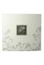 PIONEER PIONEER WHITE SCROLL EMBROIDERY FABRIC POST BOUND 12x12 ALBUM