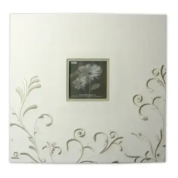 PIONEER PIONEER WHITE SCROLL EMBROIDERY FABRIC POST BOUND 12x12 ALBUM