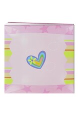 PIONEER PIONEER 3D APPLIQUE COEUR RAYÉ BLANC POST BOUND 12x12 ALBUM