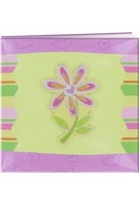 PIONEER PIONEER 3D APPLIQUE FLOWER STRIPED POST BOUND 12x12 ALBUM