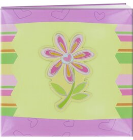 PIONEER PIONEER 3D APPLIQUE FLOWER STRIPED POST BOUND 12x12 ALBUM