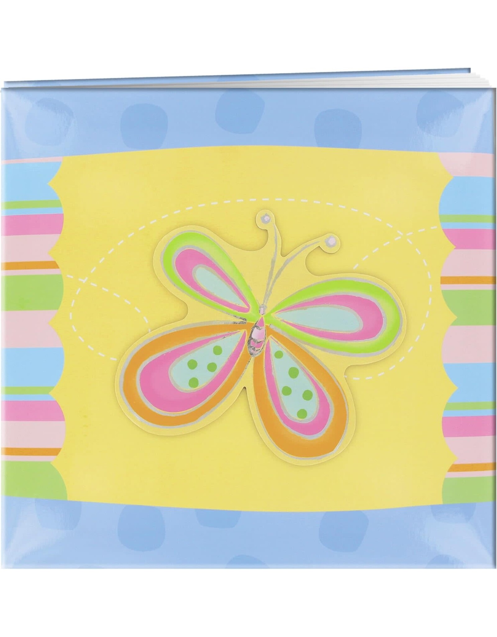 PIONEER PIONEER 3D APPLIQUE BUTTERFLY STRIPED POST BOUND 12x12 ALBUM