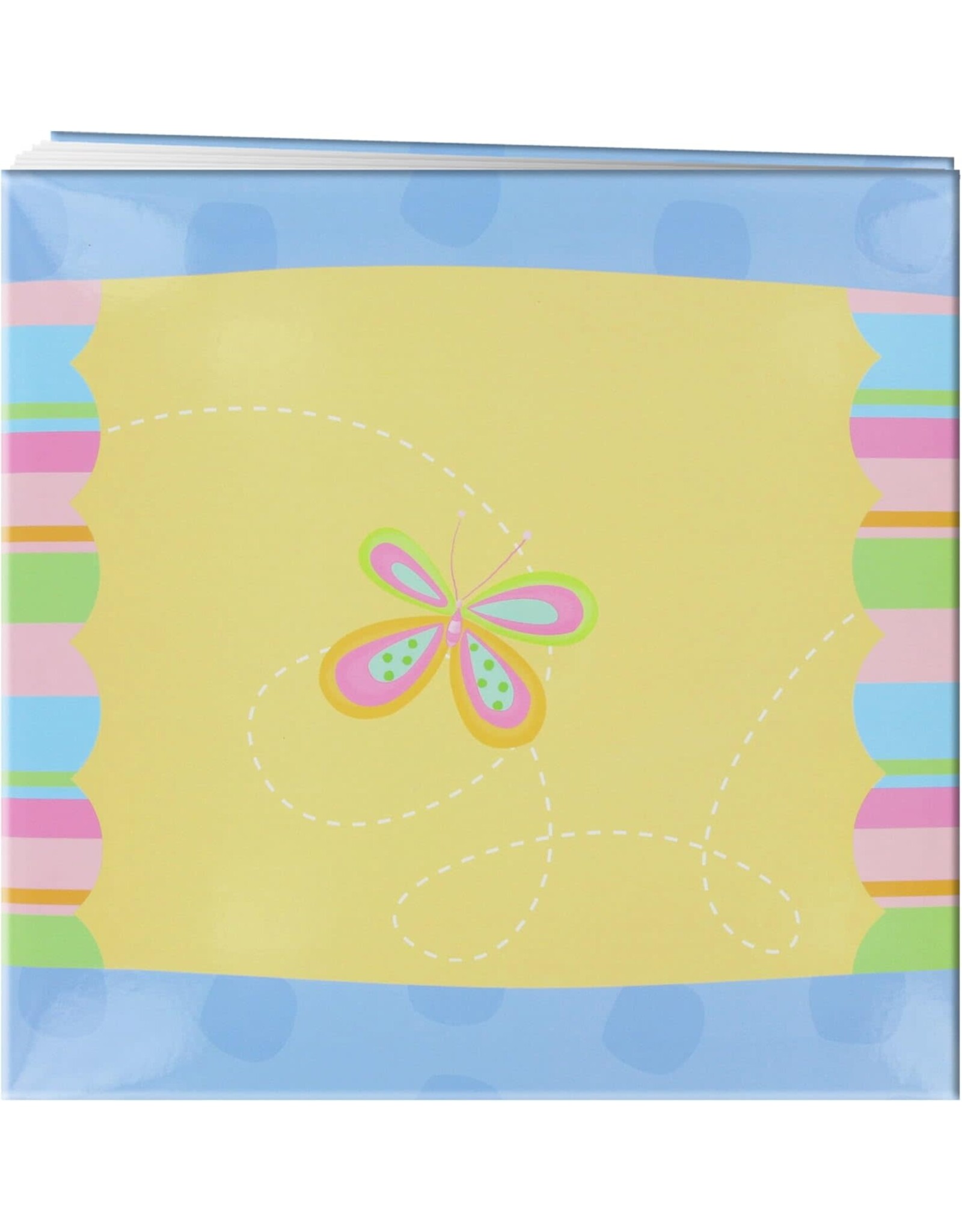 PIONEER PIONEER 3D APPLIQUE BUTTERFLY STRIPED POST BOUND 12x12 ALBUM