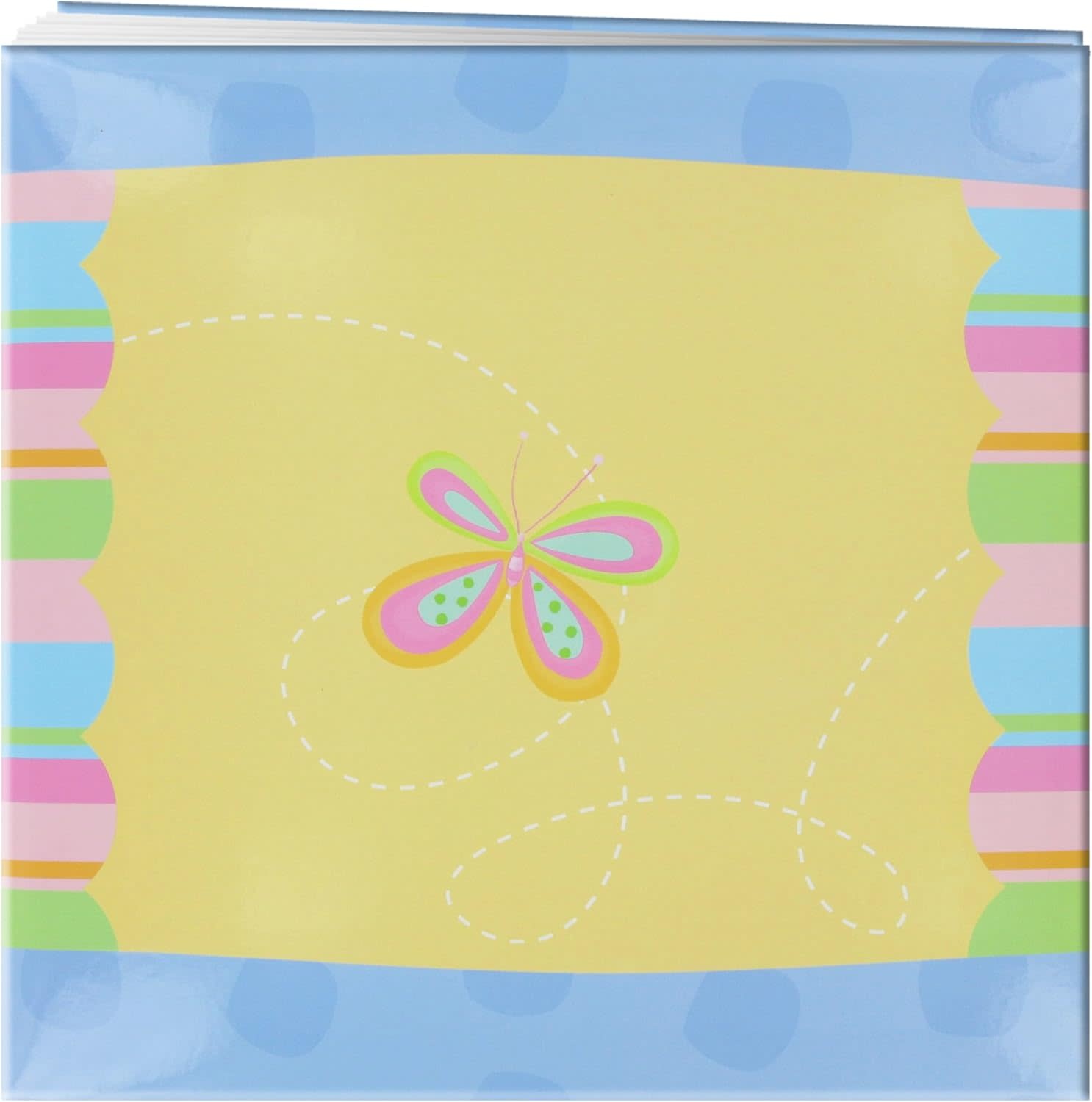 PIONEER PIONEER 3D APPLIQUE BUTTERFLY STRIPED POST BOUND 12x12 ALBUM