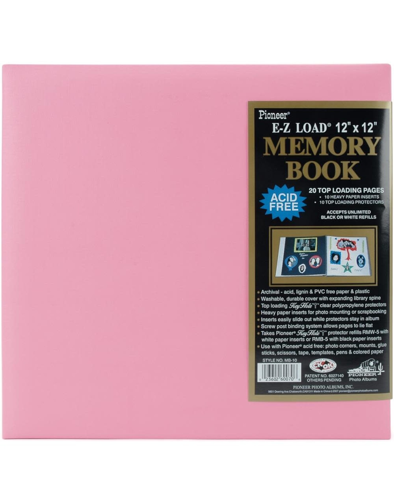 PIONEER PIONEER LEATHERETTE MEMORY BOOK PASTEL ROSE TENDRE 12x12