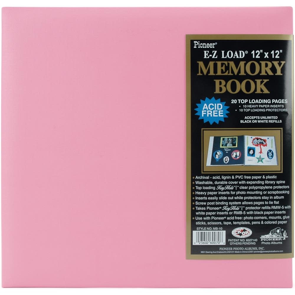 PIONEER PIONEER LEATHERETTE MEMORY BOOK PASTEL SOFT PINK 12x12