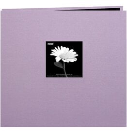 PIONEER PIONEER FABRIC MEMORY BOOK MISTY LILAC POST-BOUND 12x12 ALBUM WITH WINDOW