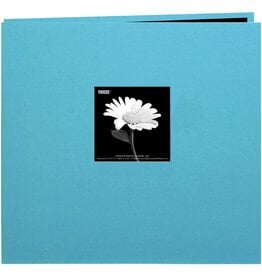 PIONEER PIONEER FABRIC MEMORY BOOK BLEU TURQUOISE RELIURE À VIS 12x12 ALBUM AVEC FENÊTRE