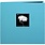 PIONEER PIONEER FABRIC MEMORY BOOK TURQUOISE BLUE POST-BOUND 12x12 ALBUM WITH WINDOW