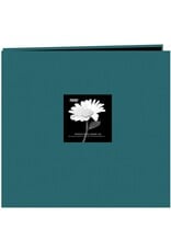 PIONEER PIONEER FABRIC MEMORY BOOK MAJESTIC TEAL POST-BOUND 12x12 ALBUM WITH WINDOW