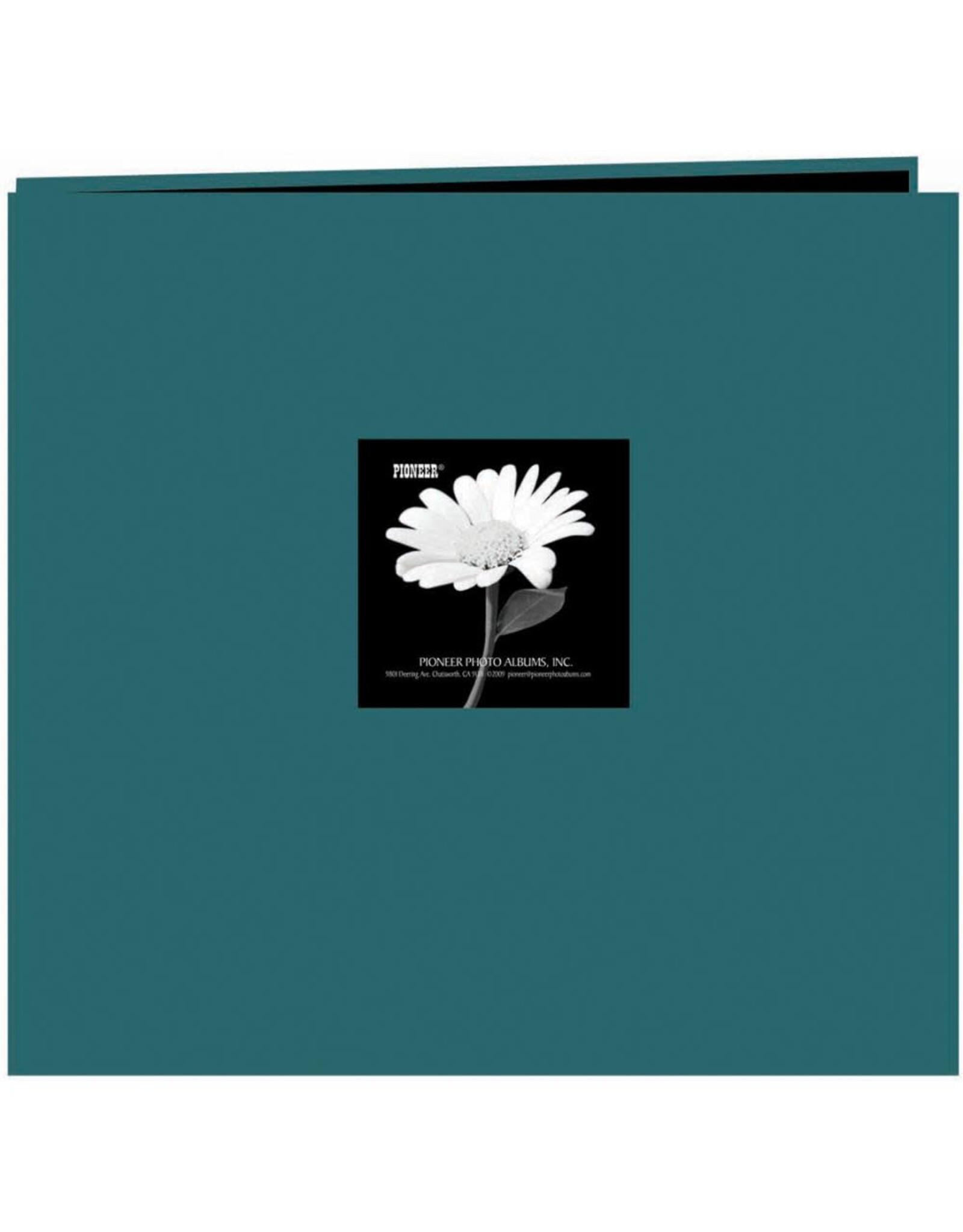PIONEER PIONEER FABRIC MEMORY BOOK MAJESTIC TEAL POST-BOUND 12x12 ALBUM WITH WINDOW