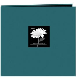 PIONEER PIONEER FABRIC MEMORY BOOK MAJESTIC TEAL POST-BOUND 12x12 ALBUM WITH WINDOW