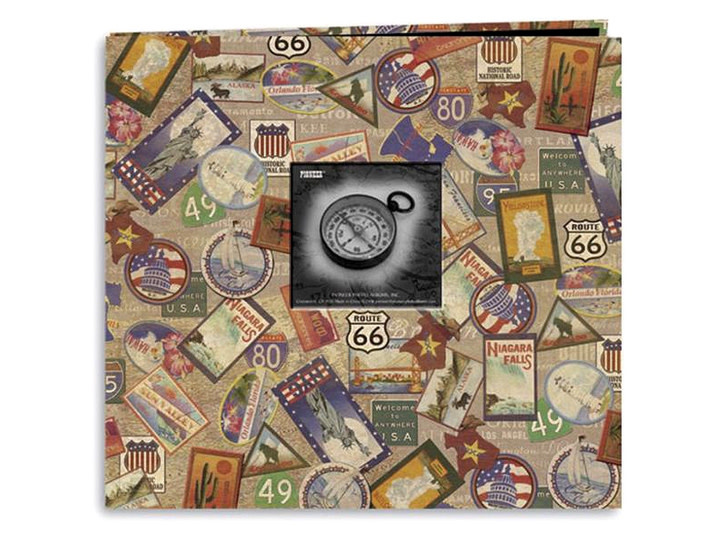 PIONEER PIONEER TRAVEL STICKERS POST BOUND 12x12 ALBUM WITH WINDOW