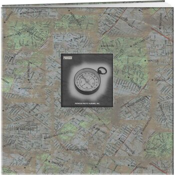 PIONEER PIONEER CITY MAPS POST BOUND 12x12 ALBUM WITH WINDOW