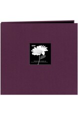 PIONEER PIONEER FABRIC MEMORY BOOK WILDBERRY PURPLE POST-BOUND 12x12 ALBUM WITH WINDOW