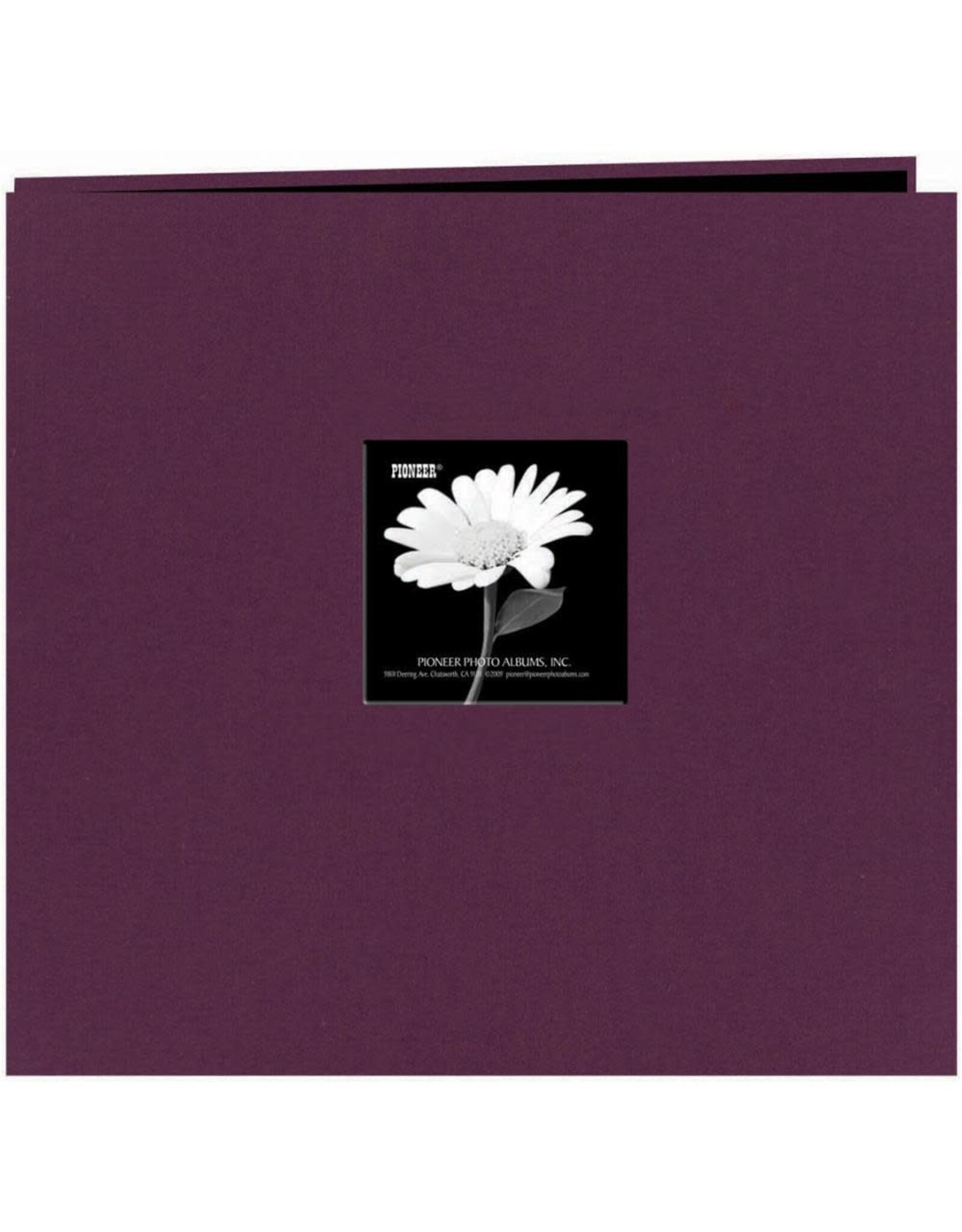 PIONEER PIONEER FABRIC MEMORY BOOK WILDBERRY PURPLE POST-BOUND 12x12 ALBUM WITH WINDOW