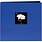 PIONEER PIONEER FABRIC MEMORY BOOK COBALT BLUE POST-BOUND 12x12 ALBUM WITH WINDOW