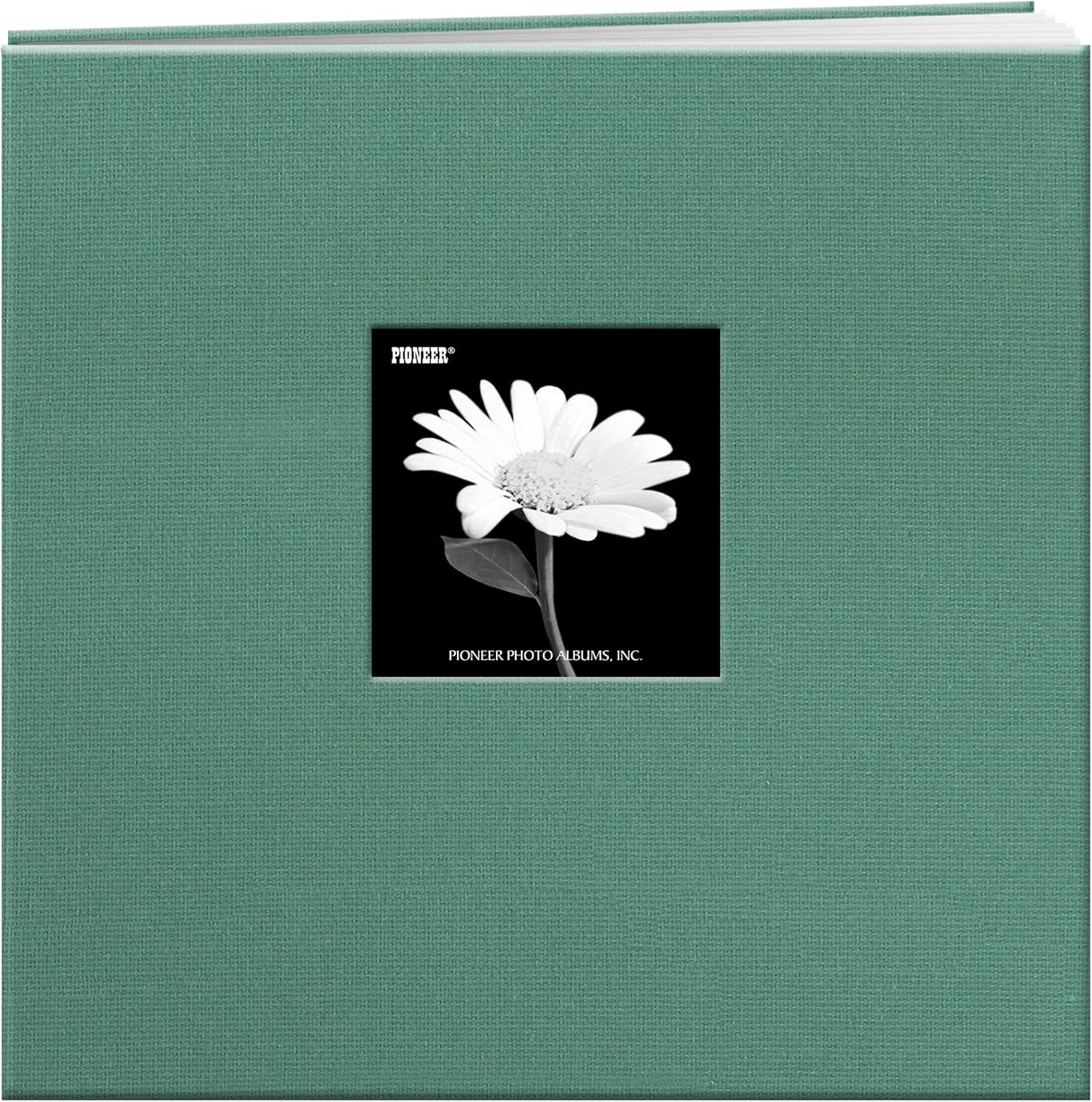 PIONEER PIONEER FABRIC MEMORY BOOK TRANQUIL AQUA POST-BOUND 12x12 ALBUM WITH WINDOW