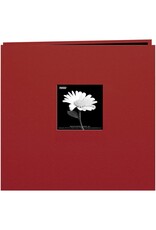 PIONEER PIONEER FABRIC MEMORY BOOK CHAMPION BURGUNDY POST-BOUND 12x12 ALBUM WITH WINDOW