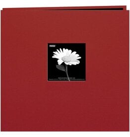 PIONEER PIONEER FABRIC MEMORY BOOK CHAMPION BURGUNDY POST-BOUND 12x12 ALBUM WITH WINDOW