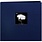 PIONEER PIONEER FABRIC MEMORY BOOK REGAL NAVY POST-BOUND 12x12 ALBUM WITH WINDOW