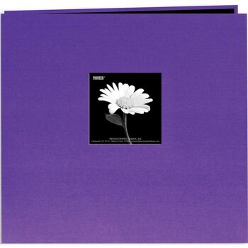 PIONEER PIONEER FABRIC MEMORY BOOK RAISIN VIOLET RELIURE À VIS 12x12 ALBUM AVEC FENÊTRE
