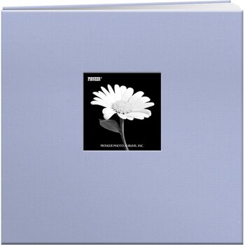 PIONEER PIONEER BOOK CLOTH COVER HEAVENLY BLUE 12x12 POST BOUND ALBUM WITH WINDOW